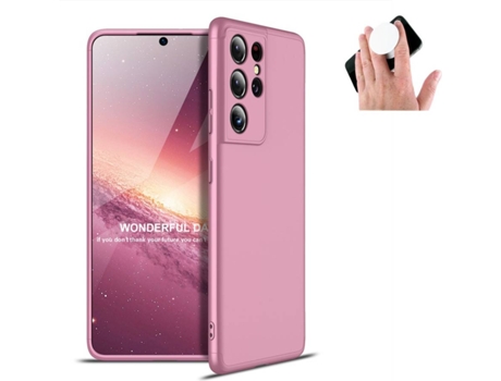 Funda para Samsung Galaxy S21 Ultra PHONESHIELD Slim Armor 360º Rosa