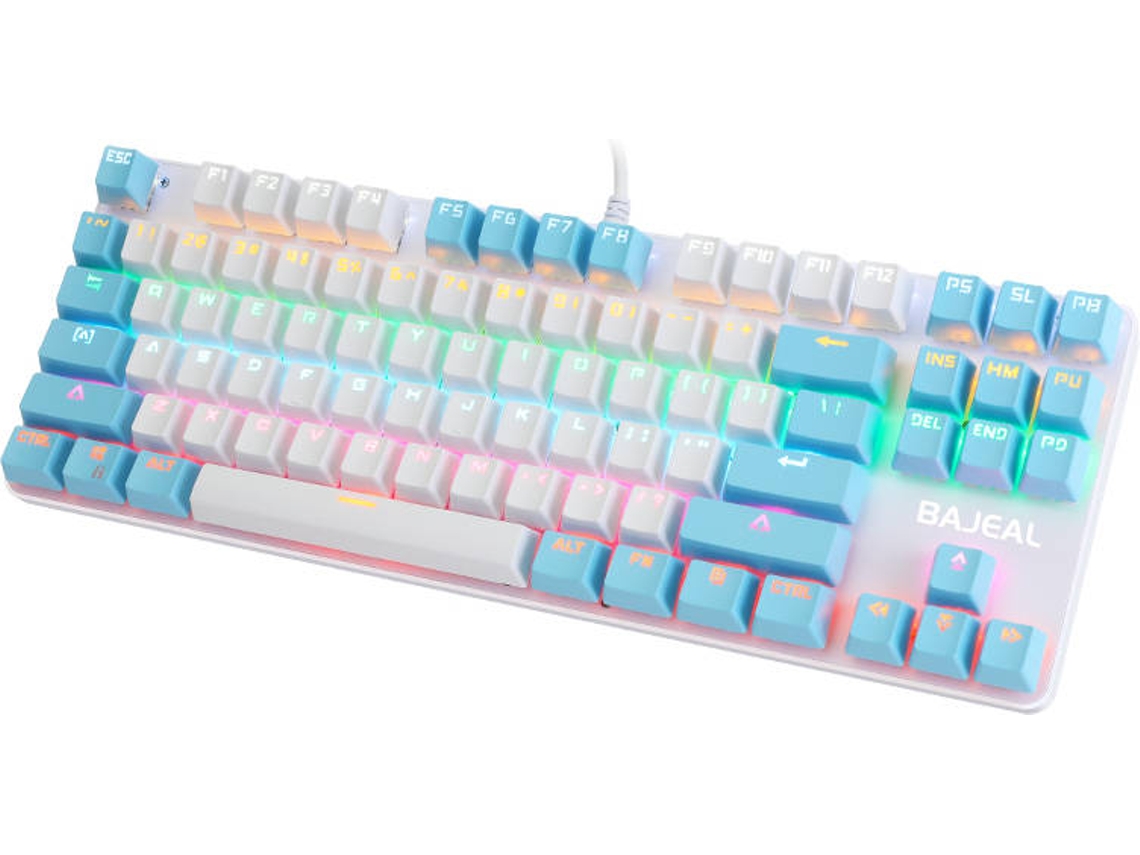 Teclado WELUOT K100 87 Key RGB Backlight (Layout Inglés - Multicolores)