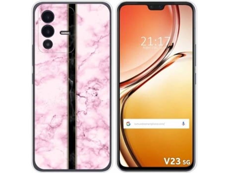Carcasa para Vivo V23 5G TUMUNDOSMARTPHONE Dibujos Mármol 04 Multicolor