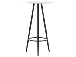 Maison Exclusive - Juego De Mesa Alta Y Taburetes 3 Piezas Plástico Negro