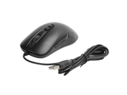 Ratón con cable Ajazz, 6 velocidades, DPI ajustable, 7 botones, Plug and Play, negro.