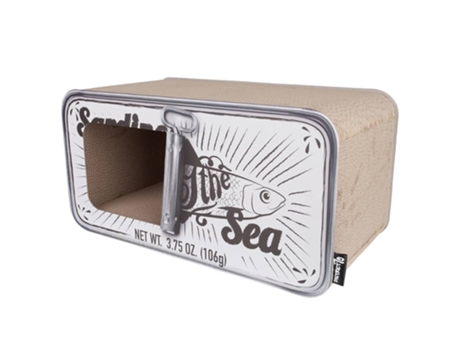 DISTRICT70 Rascador/Cueva para gatos SARDINE blanco