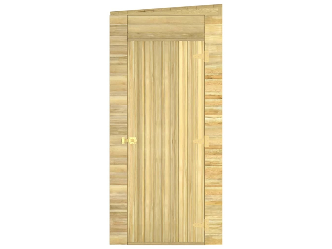 Caseta de almacenaje de jardín madera de pino 100x310x218 cm