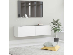 Mueble De Tv | Armario Para Tv | Gabinete De Tv Madera De Ingeniería Blanco 120x30x30 Cm