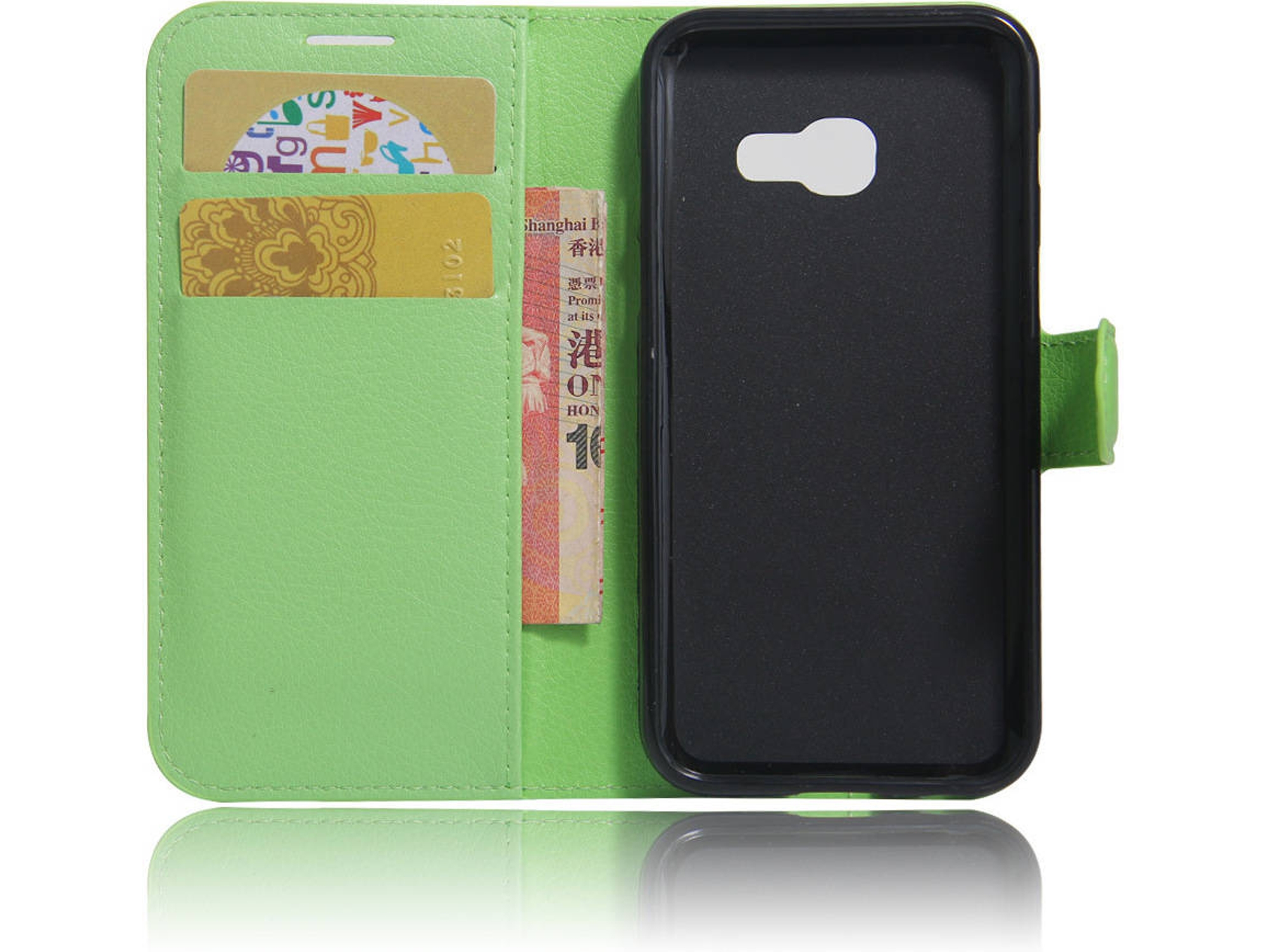 Funda Samsung Galaxy J4 Prime, J4+ Flip Verde