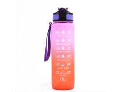 (modelo A) Botella De Agua Deportiva Reutilizable De 32 Oz Con Temporizador Y Ventosa