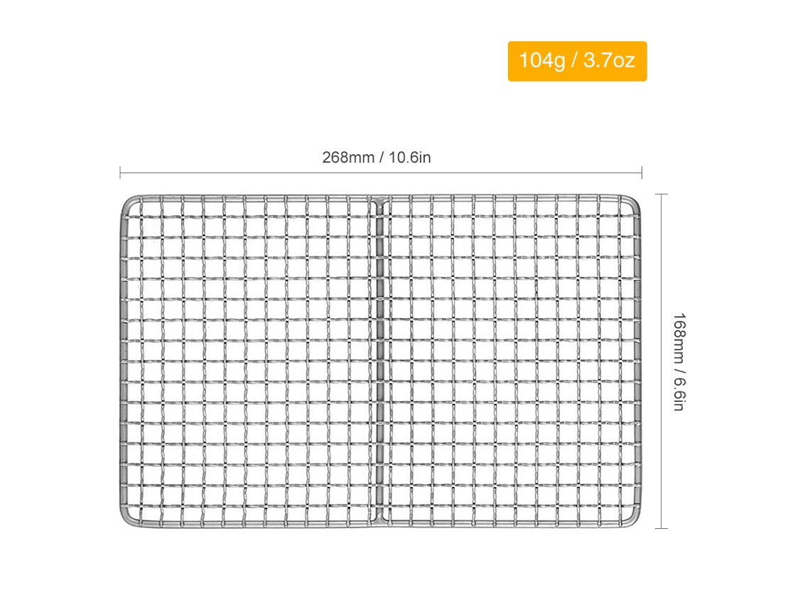 Plancha de barbacoa ultraligera de titanio para camping
