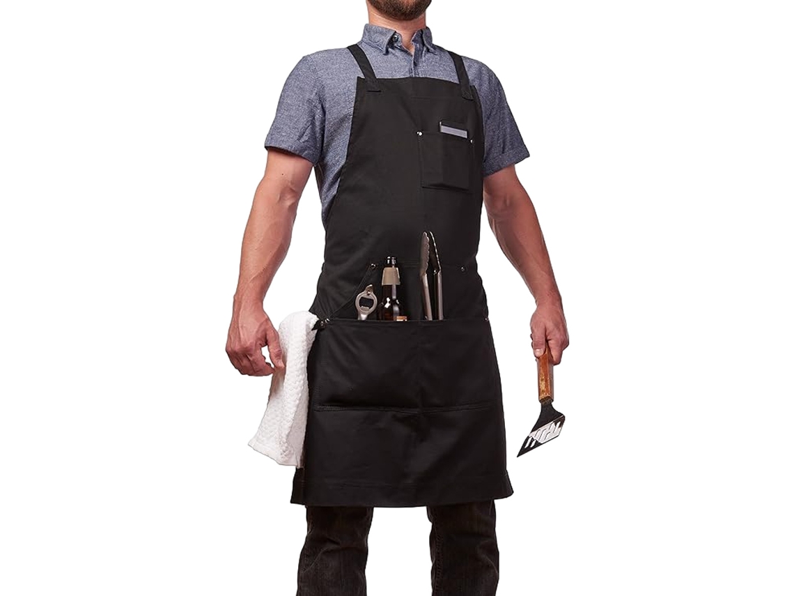 HYMNORA Delantales profesionales para cocinas, barbacoas y parrillas, delantales para electricistas y carpinteros