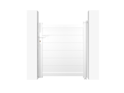 Puerta peatonal blanco EIGER 1m H.115cm
