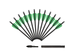 Flechas de carbono de 75 pulgadas de longitud, compatibles con el sistema Cobra, 12 unidades OEM
