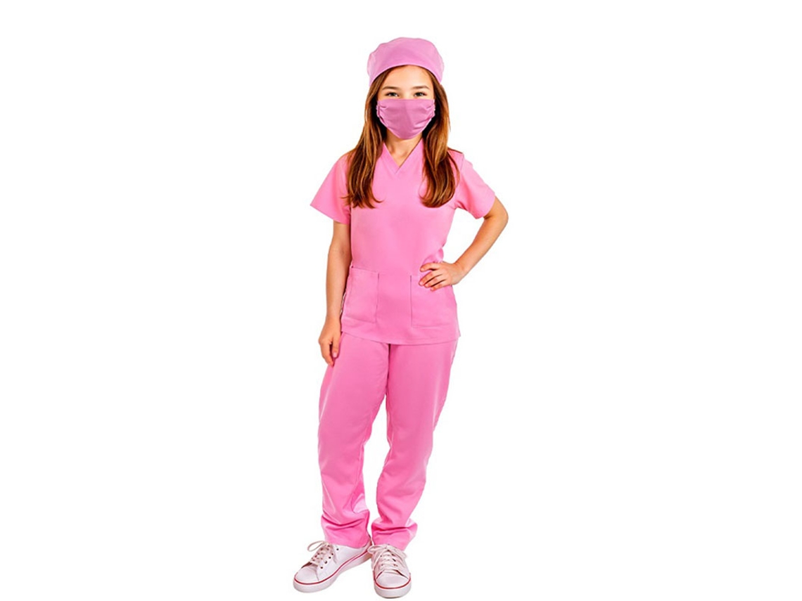 Disfraz de Doctora rosa para niña