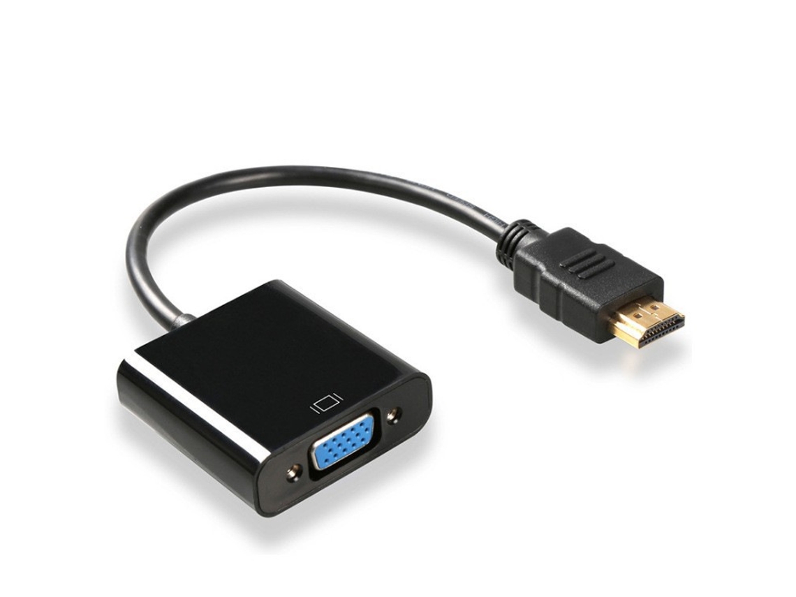 Conector Entrada Hdmi Salida Vga Mini Portátil, Sin Controladores, Compatible Con Equipos Con Salida Hdmi Estándar.