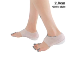 Fasst-1 Par Inoles De Silicona Invisibles Aumento De Altura Plantillas Confortables Para Zapatos Unisex