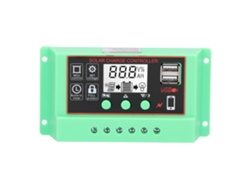 Controlador solar con pantalla LCD e interfaz USB