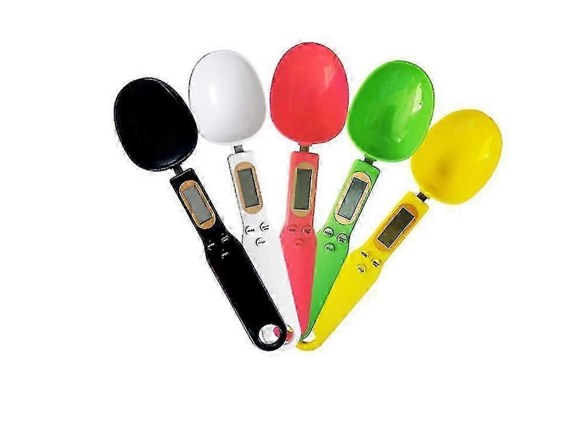 Báscula digital electrónica Rosewell con cuchara de pesaje extraíble y pantalla LCD para una medición precisa de la comida de tu mascota.