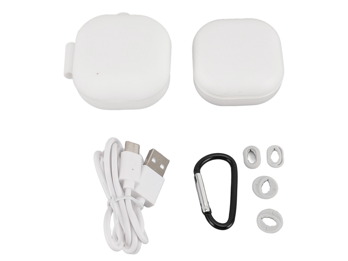 Case De Carga Bluetooth Mini 600mah Para Galaxy Buds Live Sm-r180 Fones De Ouvido Branco