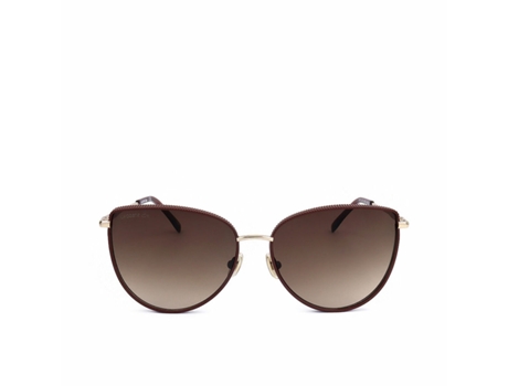 Gafas de Sol de Mujer LACOSTE Burdeos Metal Plateado