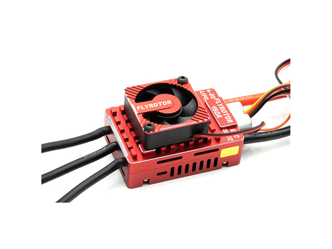 Ventilador Negro De 7,5 V + Configuradorsteam Flyrotor 150a 4-8s 7,5v-8,5v Con Configurador Esc Sin Escobillas Para Helicóptero Rc De Clase 500-580
