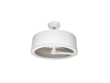 Ventilador de Techo DC Tatiana 110W Blanco Madera Gris 3 Aspas FABRILAMP