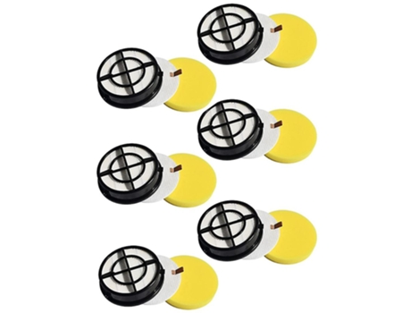 Pacote com 6 filtros 16871 para pêlo de animal de estimação bissell para série 1650, 1650a,1650c