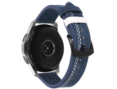 Correa de PU 20mm para Samsung Galaxy Watch3 41mm/Garmin Forerunner 645/Huawei Watch GT 2 42mm - azul/punto blanco