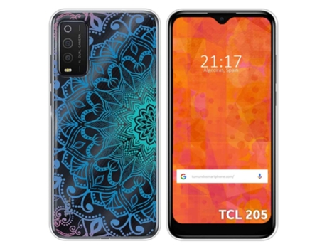 Carcasa TCL 205 TUMUNDOSMARTPHONE Dibujos Transparente Multicolor