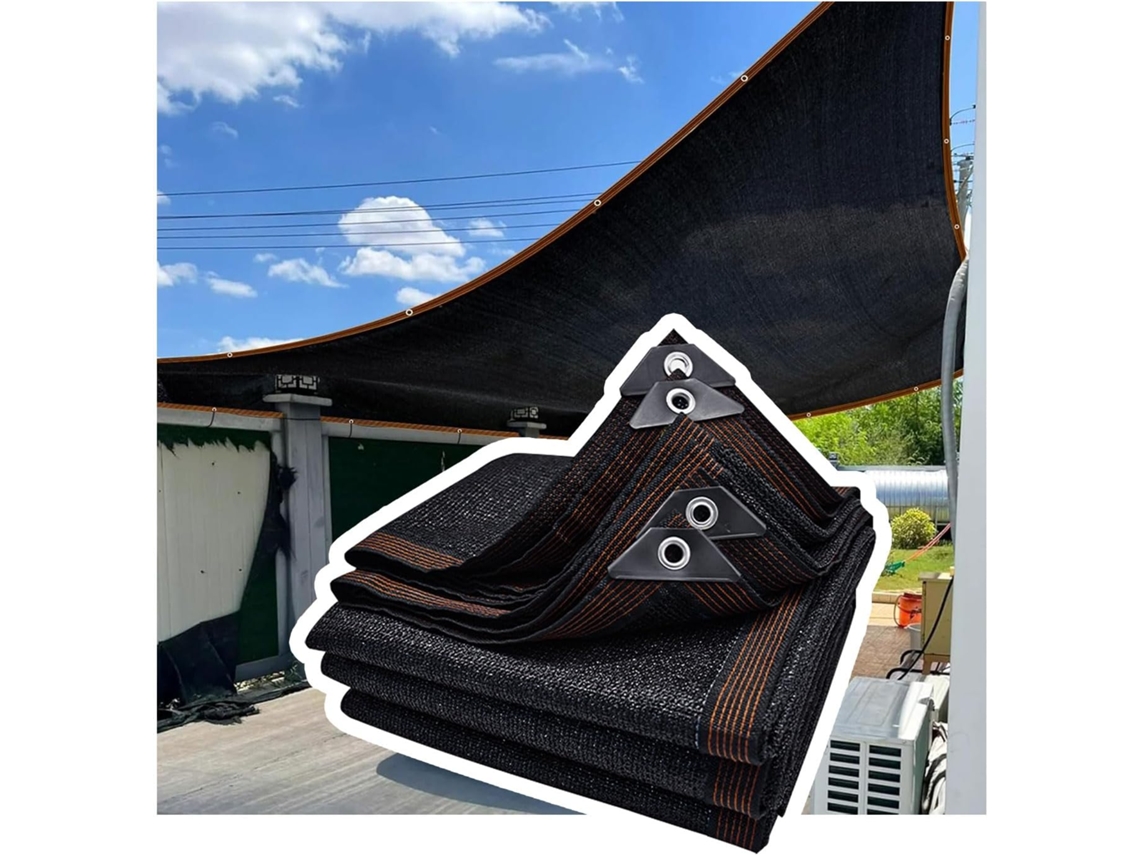 Malla De Sombra Negra, Protección Uv, Tela Exteriores