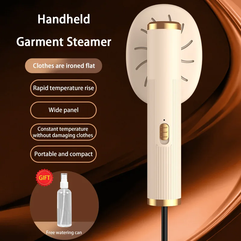 Plancha de vapor portátil con interfaz USB y calentamiento rápido MDUG (amarillo cremoso)