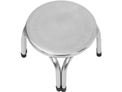 Taburete De Acero Inoxidable De 22 Cm, Taburete De Interior, Antideslizante, Con Patas Resistentes Y Práctico.