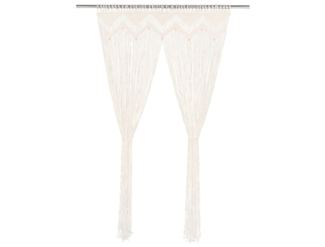 MAISON EXCLUSIVE - Cortina de macramé algodón 140x240 cm