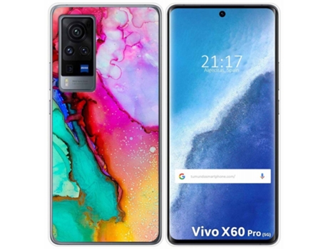 Carcasa Vivo X60 Pro 5G TUMUNDOSMARTPHONE Silicona Multicolor