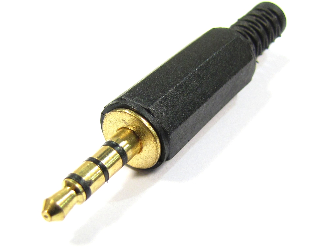 Adaptador de Áudio BEMATIK Jack macho estéreo de 3,5 mm 4 pinos para AV