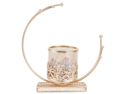 2026-portavelas De Hierro Forjado Decorativo Con Funda De Vidrio Para Hogar, Candelabro Retro Ornamento
