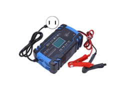 Cargador Automático Inteligente De Baterías Para Coche Con Refrigerador Agm Abs 100-240v Enchufe Estadounidense