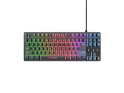 Bundle TRUST Teclado Gaming con Cable + Ratón GXT 798 (Portugués - 6400 DPI - Negro)