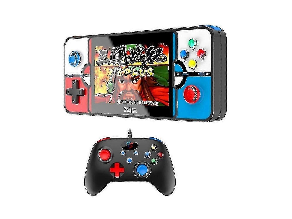 Consola De Juegos Retro Portátil X16 Con Pantalla De 4,1 Pulgadas Y Resolución 800x480 Para Dos Jugadores En 32 Gb Y 4500 Juegos.