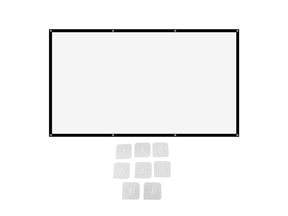 Pantalla Suave De Proyector De 100 Pulgadas Hd Exterior Plegable Y Portátil