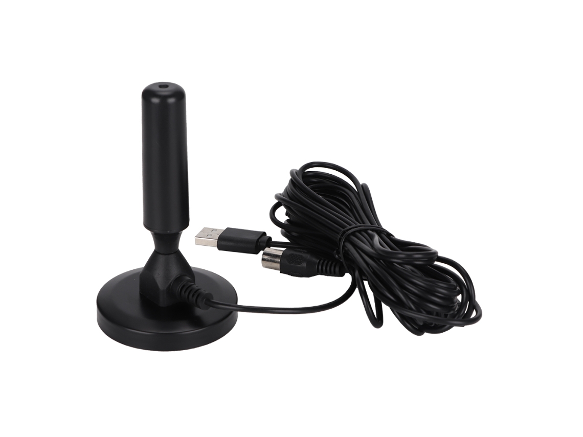 Antena de TV interior con interfaz USB y amplificador