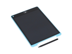 Ats-tableta Lcd De Escritura 12 Pulgadas Protección Ocular Pizarra Dibujo Diy Abs Plástica Portátil Para Hogar Viaje Azul