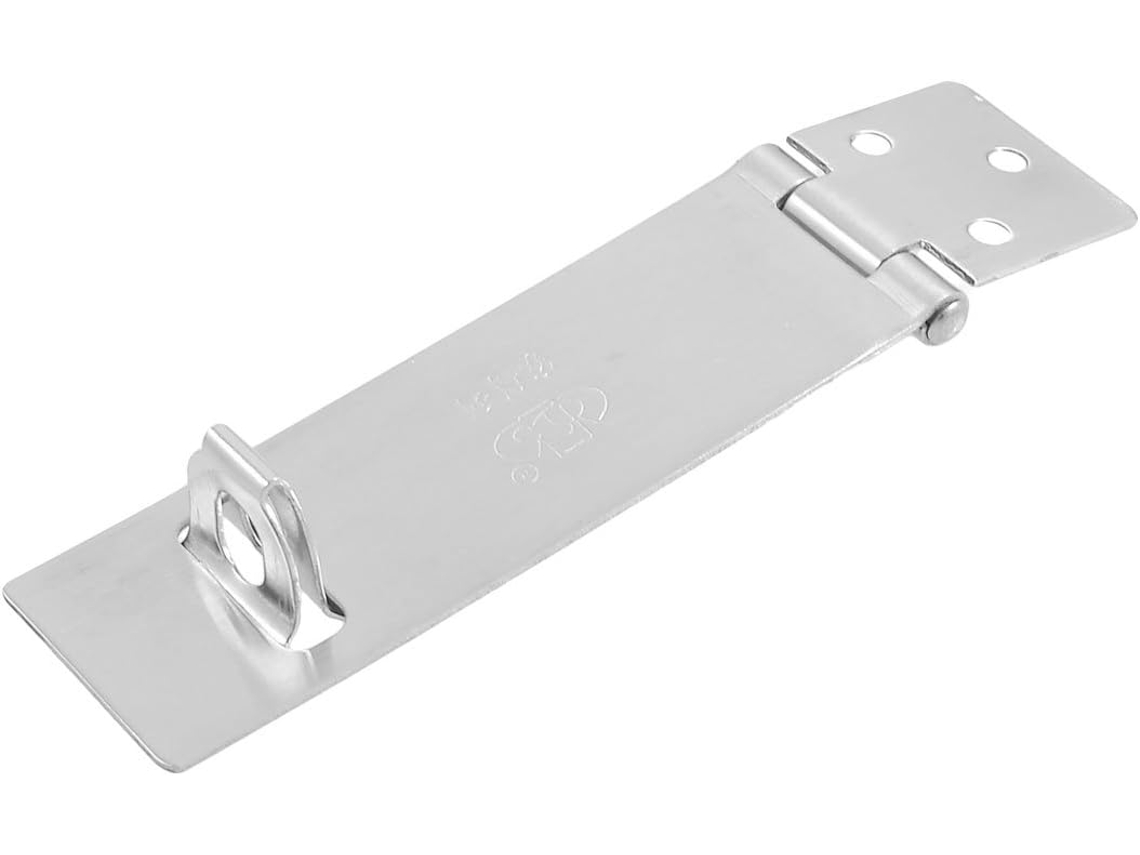 Juego de pestillo, clip y cerradura plateados para puertas de armario, 100 mm de largo CHABERLU
