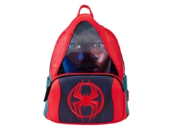 Mochila B.active de 26 cm con capucha de Miles Morales de Marvel Spider-verse de Loungefly
