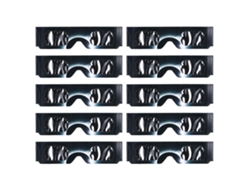10pcs Gafas De Eclipse Solar Protección Ocular Para Observación Exterior Tipo B