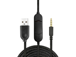 Cable Convertidor Usb De 3,5 Mm Con Control Deslizante De Volumen Y