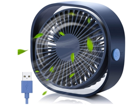Mini ventilador ventilador de escritorio USB personal pequeño ventilador de refrigeración de escritorio portátil 3 velocidades alimentado por USB a...