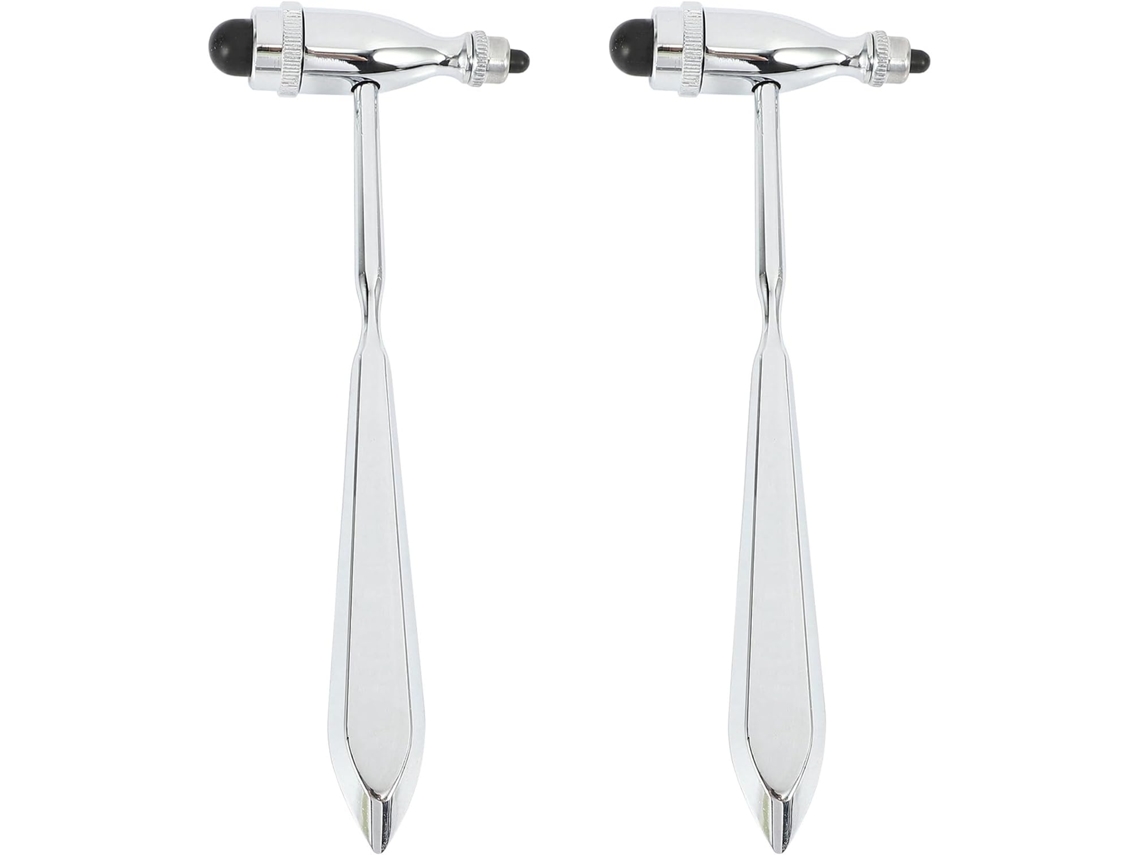 2 Martillos De Percusión Multifuncionales De Aleación De Zinc Para Reflexología Neurológica Y Masaje Diagnóstico.