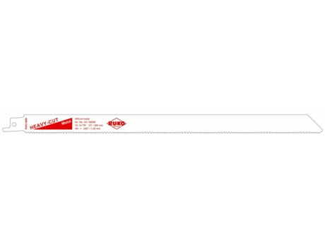 RUKO-33189295-Pack de 5 sierras de sable acero de corte ultra rápido (Bosch S 1225 VF) Largo 300 mm Paso 1,8/2,4 mm