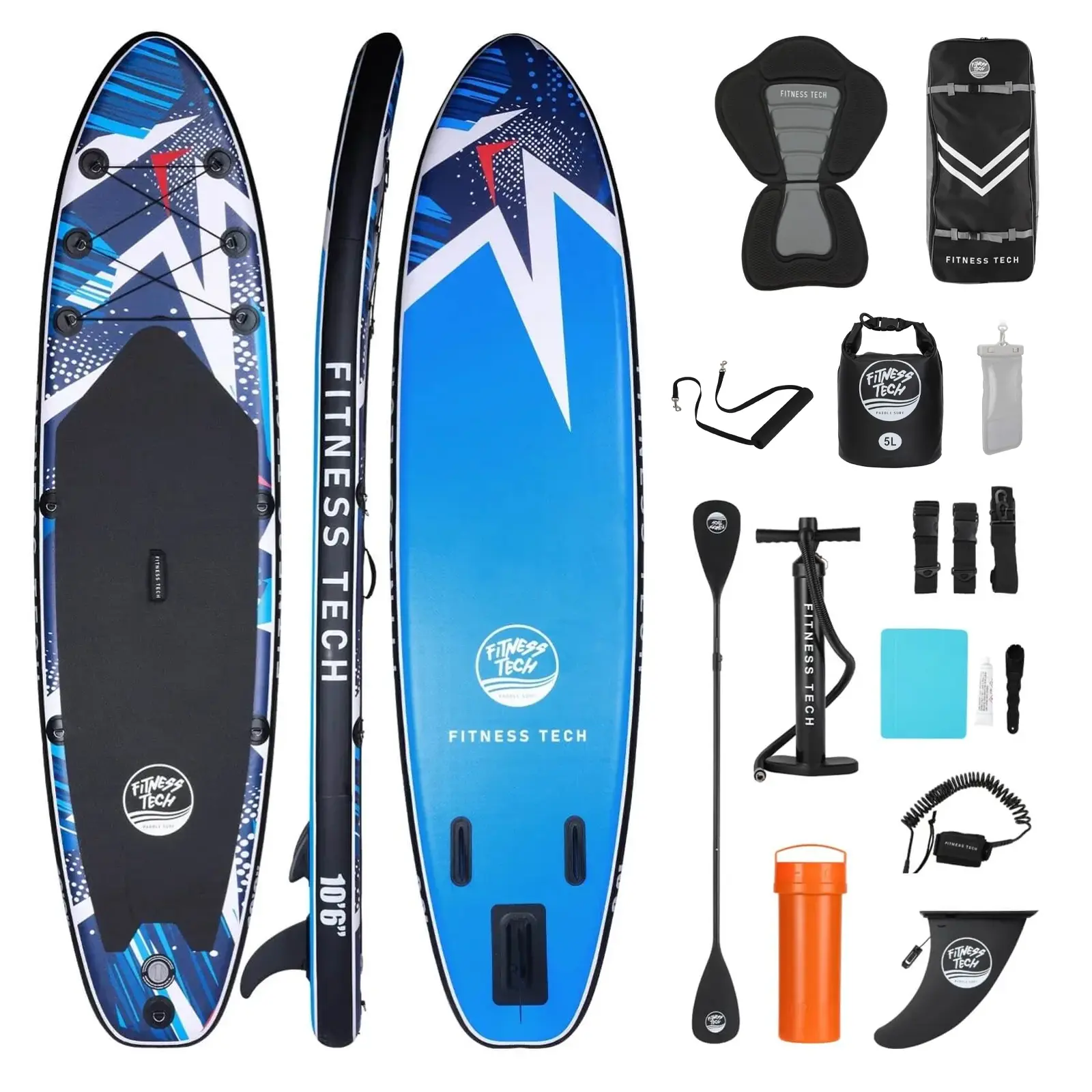 Conjunto de Paddle Surf FITNESS TECH Ibiza (320x81x15cm)