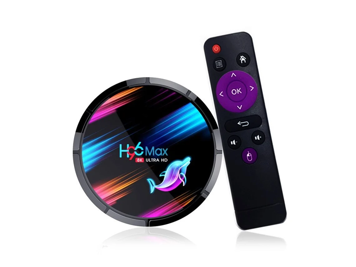 Box Smart Tv H96 Max X3 Android 9.0 8K Amlogic S905X3 Wifi 1000M 4k black_4GB + 128GB