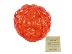 Pelotas de burbujas inflables de 90 cm, portátiles, plegables y reciclables, para niños y adultos, ideales para picnics y barbacoas, color rojo.