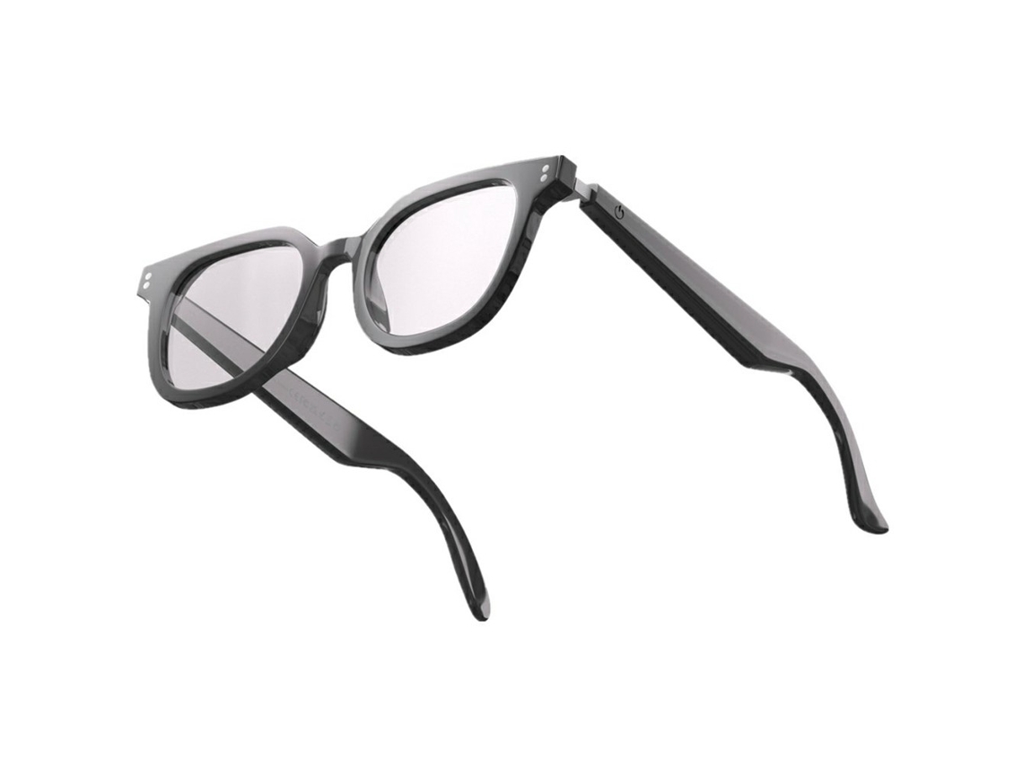 Gafas inteligentes Eifson A12, traducción con IA en tiempo real, Bluetooth, música de oído abierto (transparentes)